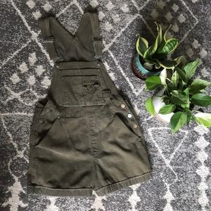 Army Green Corduroy overalls
